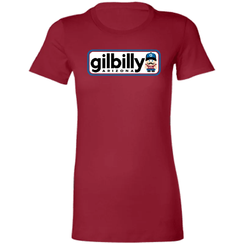 Women's Cut Shirt | Gilbilly Logo | Cardinal Chic Silk Short Sleeve Shirt
