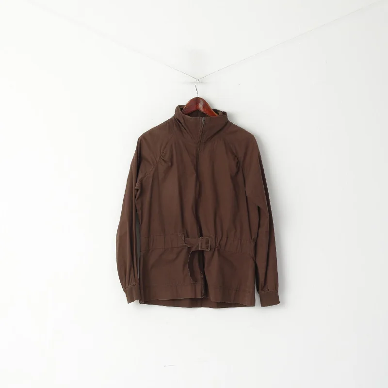Reebok Classic Women 16 XL Jacket Brown Cotton Full Zipper Belted Stan Up Collar Top Collared Jacket Crew Neck Jacket Turtle Neck Jacket Reebok Classic Women 16 XL Jacket Brown Cotton Full Zipper Belted Stan Up Collar Top Collared Jacket Crew Neck Jacket Turtle Neck Jacket