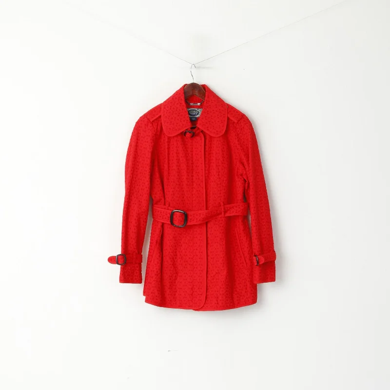 Green With Envy Women L (M) Jacket Red Green Envy Lightweight Belted Fit Coat Wool Jacket Cashmere Jacket Tweed Jacket Green With Envy Women L (M) Jacket Red Green Envy Lightweight Belted Fit Coat Wool Jacket Cashmere Jacket Tweed Jacket
