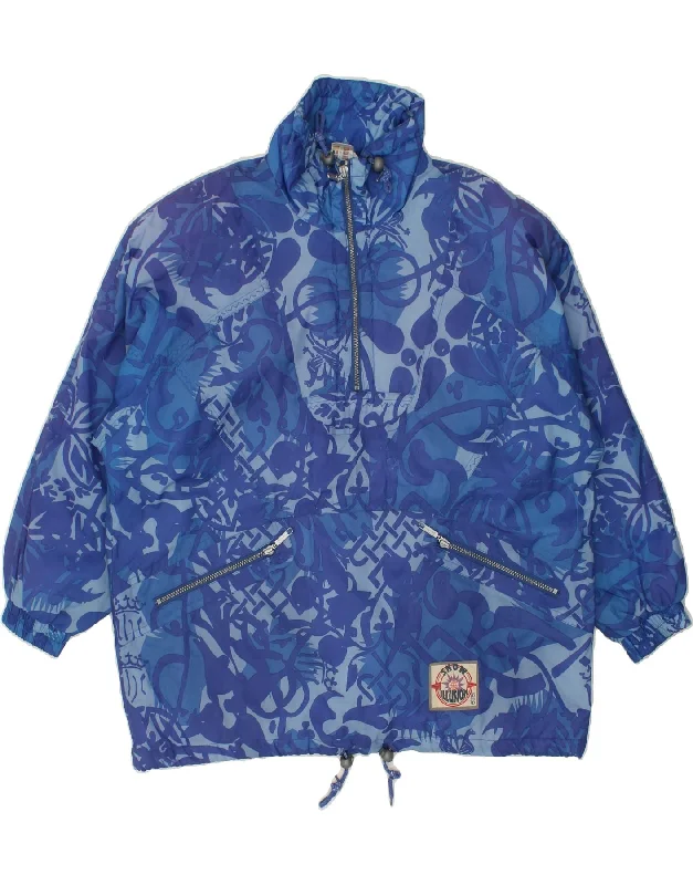 ETIREL Womens Pullover Windbreaker Jacket UK 16 Large Blue Polyester Insulated Jacket Fitted Jacket Loose Jacket ETIREL Womens Pullover Windbreaker Jacket UK 16 Large Blue Polyester Insulated Jacket Fitted Jacket Loose Jacket