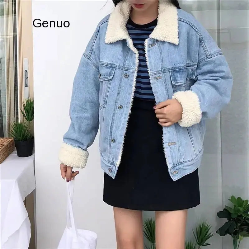 FZ Women's Loose Warm Parka Outerwear Fur Basic Fashion Denim Jacket Toggled Jacket Drawstring Jacket Belted Jacket FZ Women's Loose Warm Parka Outerwear Fur Basic Fashion Denim Jacket Toggled Jacket Drawstring Jacket Belted Jacket