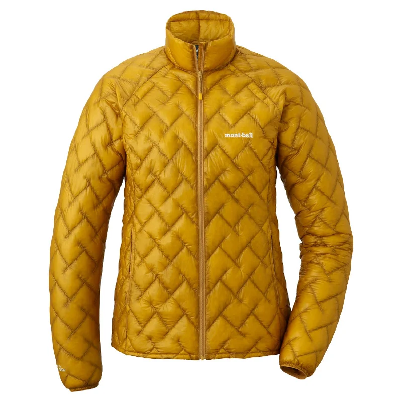Montbell Womens Plasma 1000 Down Jacket Front Pockets Side Pockets Patch Pockets