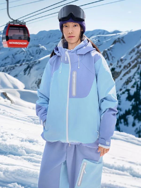 NIS 3L Snowcrew Ski Jacket - Unisex Zippered Front Buttoned Front Snap Front