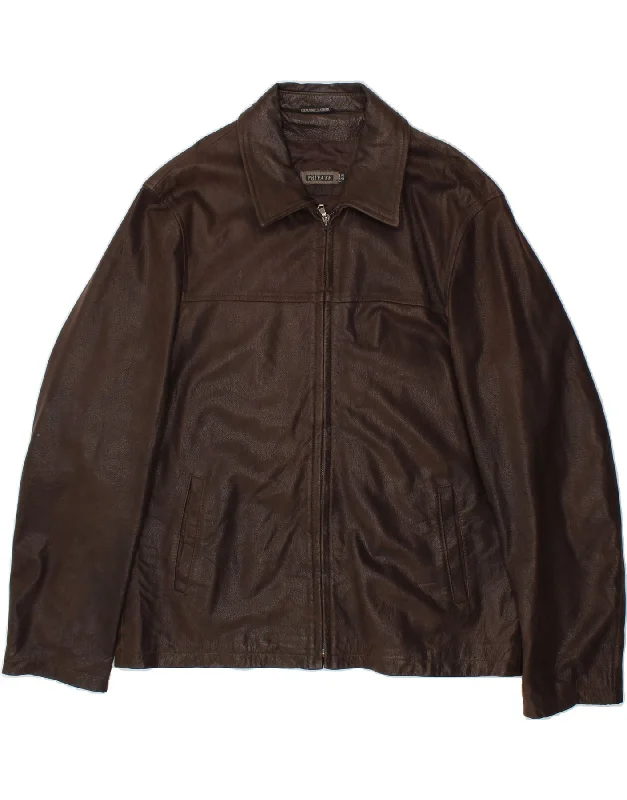 PRIVATE Womens Leather Jacket IT 50 XL Brown Leather Oversized Jacket Tailored Jacket Straight Jacket PRIVATE Womens Leather Jacket IT 50 XL Brown Leather Oversized Jacket Tailored Jacket Straight Jacket