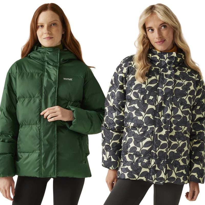 Regatta Womens Orla Kiely Oversized Winter Padded Jacket Rayon Fabric Velvet Fabric Corduroy Fabric Regatta Womens Orla Kiely Oversized Winter Padded Jacket Rayon Fabric Velvet Fabric Corduroy Fabric