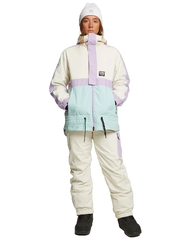 RETRO JO JACKET - SNOW WHITE Hoodie Zip-Up Jacket Button-Up Jacket