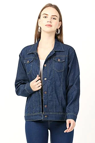 stylemyth - fashion point Women Solid Denim Blue Full Sleeve Casual Jacket (mye11-3XL) Striped Jacket Polka Dot Jacket Floral Jacket stylemyth - fashion point Women Solid Denim Blue Full Sleeve Casual Jacket (mye11-3XL) Striped Jacket Polka Dot Jacket Floral Jacket