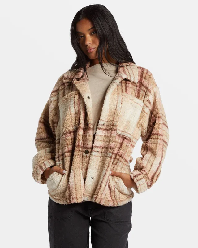 Sundown Sherpa Jacket Plaid Jacket Tartan Jacket Houndstooth Jacket