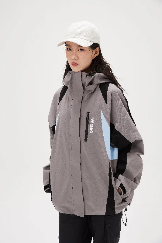 Flash Unisex 2L Windbreaker Jacket Hooded Jacket Caped Jacket Shawl Collar Jacket