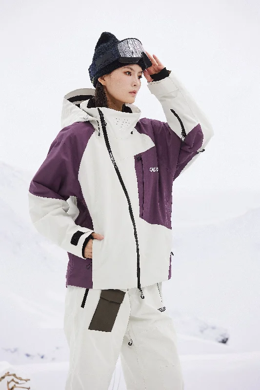Libra Unisex Snowboard Jacket Embroidered Jacket Appliqued Jacket Beaded Jacket