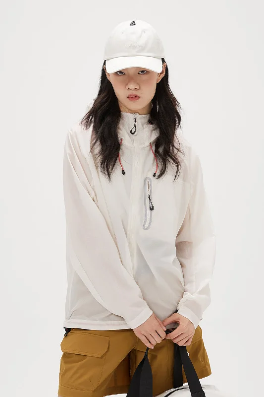 Shell Unisex Anti-UV Packable Jacket Satin Jacket Silk Jacket Chiffon Jacket