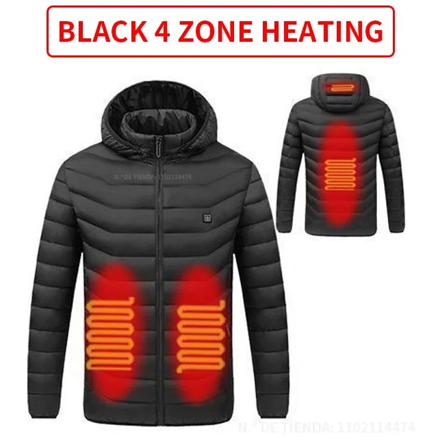 USB Electric Battery Hooded Jackets Cotton Jacket Linen Jacket Terry Jacket