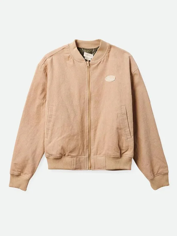 Women's Utopia Reversible Bomber Jacket Welt Pockets Slit Pockets Flap Pockets