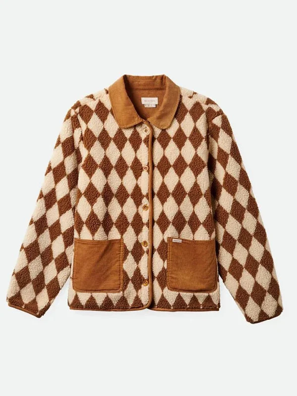 Wylie Sherpa Jacket Stand-Up Collar Roll-Neck Collar Turtle Neck
