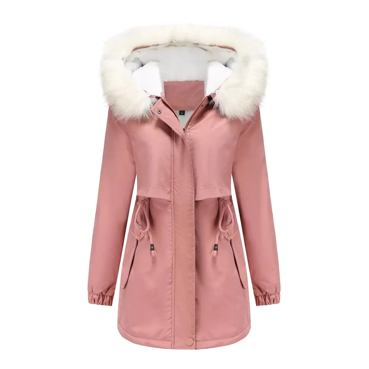 FZ Women's Velvet Hooded Cotton With Fur Collar Parka Jacket Mesh Jacket Canvas Jacket Denim Jacket FZ Women's Velvet Hooded Cotton With Fur Collar Parka Jacket Mesh Jacket Canvas Jacket Denim Jacket