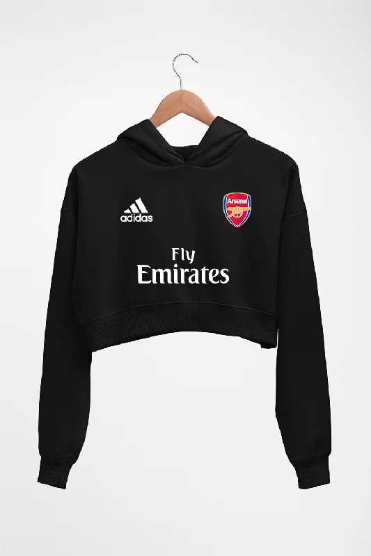 Arsenal Crop HOODIE FOR WOMEN Hoodie with Gradient Ombre Colorful