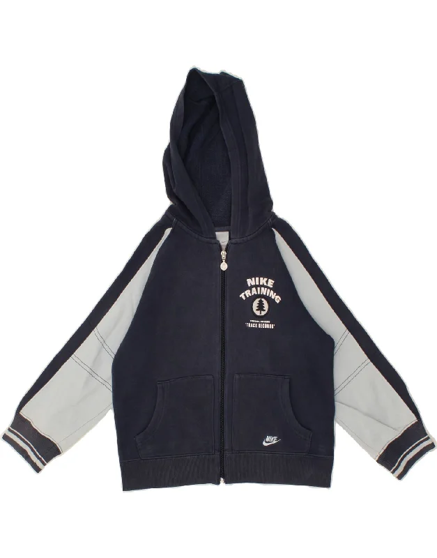 NIKE Boys Graphic Zip Hoodie Sweater 6-7 Years Large Navy Blue Colourblock Hoodie with Drawstring Waist Adjustable Fitted NIKE Boys Graphic Zip Hoodie Sweater 6-7 Years Large Navy Blue Colourblock Hoodie with Drawstring Waist Adjustable Fitted