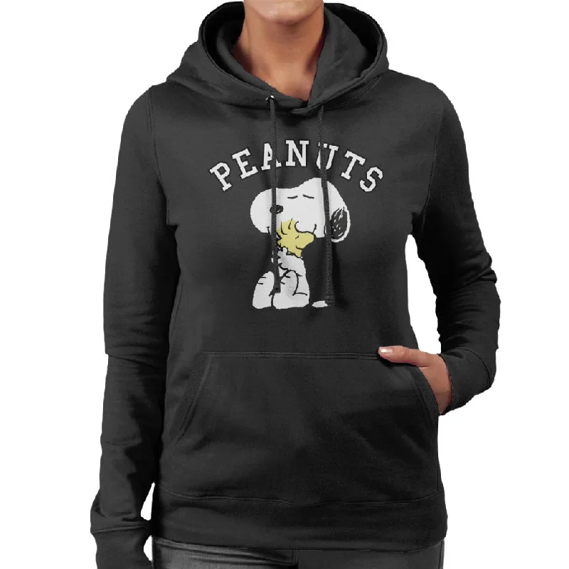Peanuts Snoopy Hugs Woodstock Women's Hooded Sweatshirt Hoodie with Logo Branding Identity Peanuts Snoopy Hugs Woodstock Women's Hooded Sweatshirt Hoodie with Logo Branding Identity
