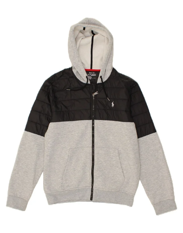 POLO RALPH LAUREN Boys Zip Hoodie Sweater 15-16 Years Medium Grey Hoodie with Hem Embroidery Detailed Premium POLO RALPH LAUREN Boys Zip Hoodie Sweater 15-16 Years Medium Grey Hoodie with Hem Embroidery Detailed Premium