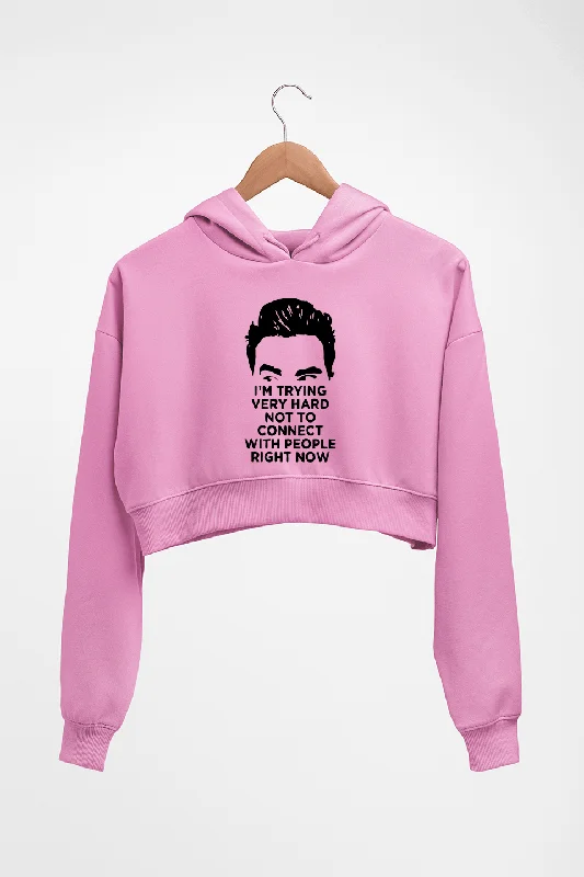 Schitts Creek Crop HOODIE FOR WOMEN Hoodie with Pastel Soft Subtle