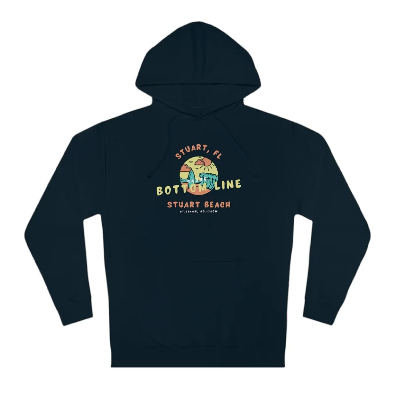 Stuart Beach Front Design Hoodie Hoodie with Illustration Artistic Creative