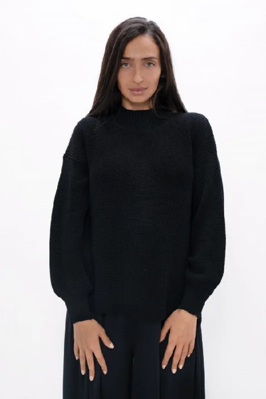 Ottawa YOW High Neck Sweater Licorice Boat Neck Shawl Collar Notched Collar
