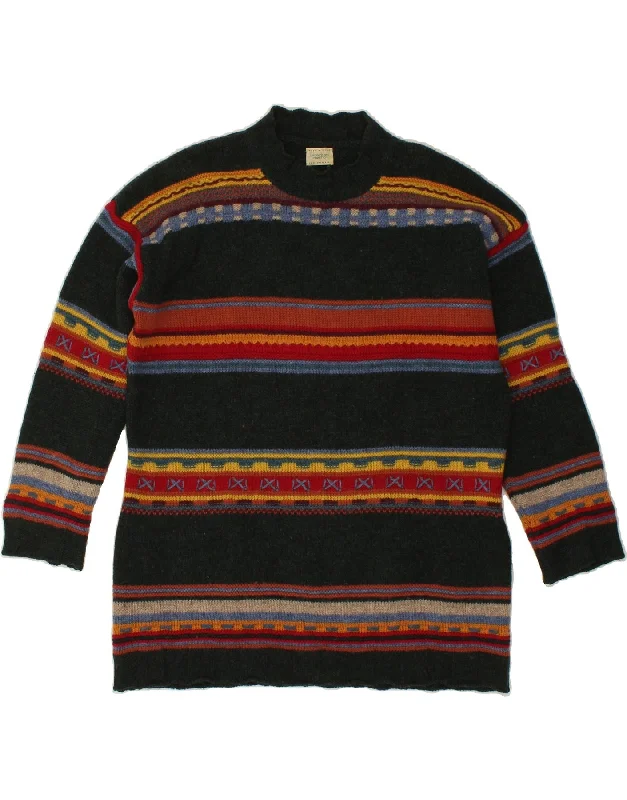 BENETTON Womens Turtle Neck Jumper Sweater UK 14 Medium Multicoloured Chenille Blend Fleece Blend Nylon Blend BENETTON Womens Turtle Neck Jumper Sweater UK 14 Medium Multicoloured Chenille Blend Fleece Blend Nylon Blend