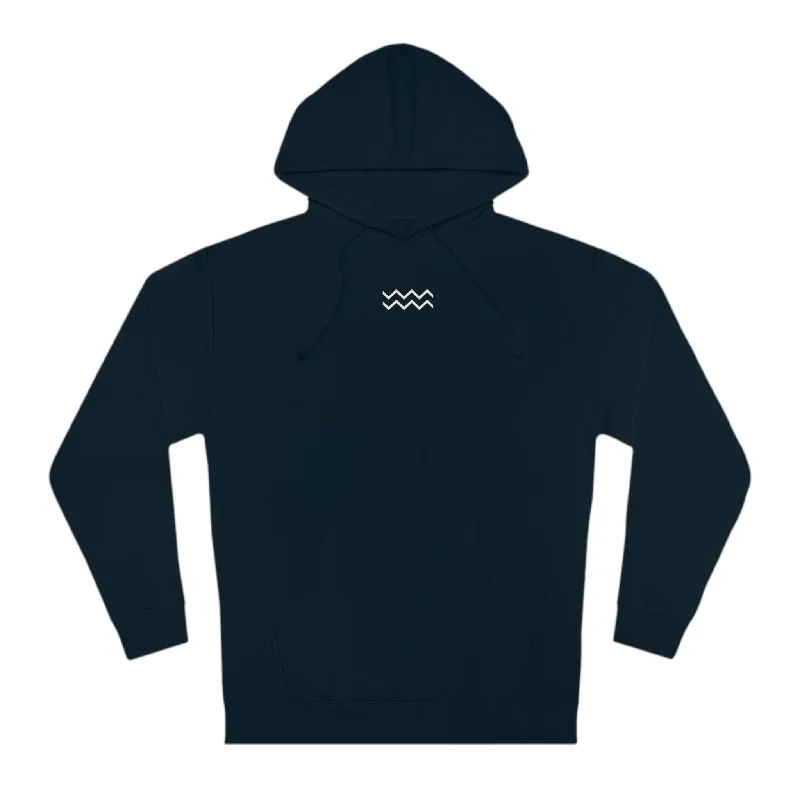 Ripple Hoodie (White) Hoodie with Puffed Sleeves Voluminous Trendy