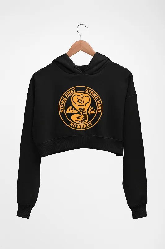 Cobra Kai Crop HOODIE FOR WOMEN Hoodie with Cuffed Sleeves Snug Secure