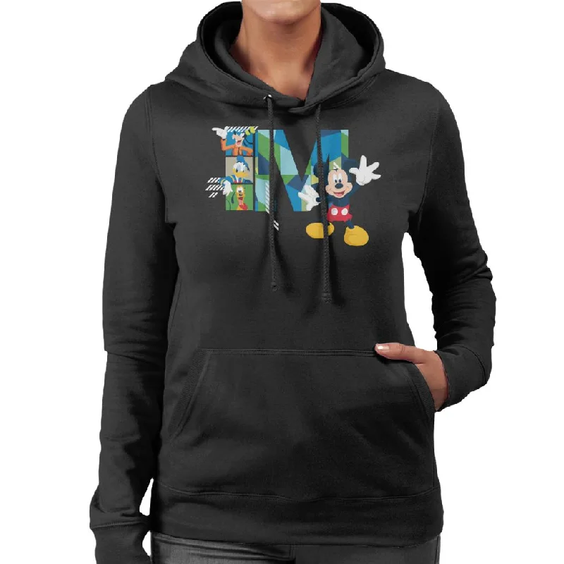 Disney Mickey Mouse Goofy Donald Duck And Pluto Women's Hooded Sweatshirt Hoodie with Toggle Buttons Decorative Unique Disney Mickey Mouse Goofy Donald Duck And Pluto Women's Hooded Sweatshirt Hoodie with Toggle Buttons Decorative Unique