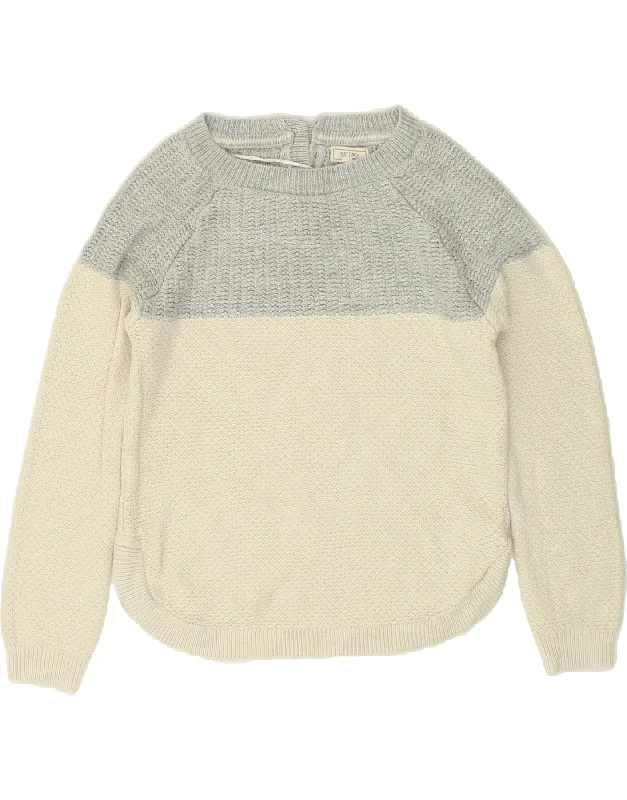 FAT FACE Womens Boat Neck Jumper Sweater UK 6 XS Grey Colourblock Viscose Silk Blend Satin Velvet FAT FACE Womens Boat Neck Jumper Sweater UK 6 XS Grey Colourblock Viscose Silk Blend Satin Velvet