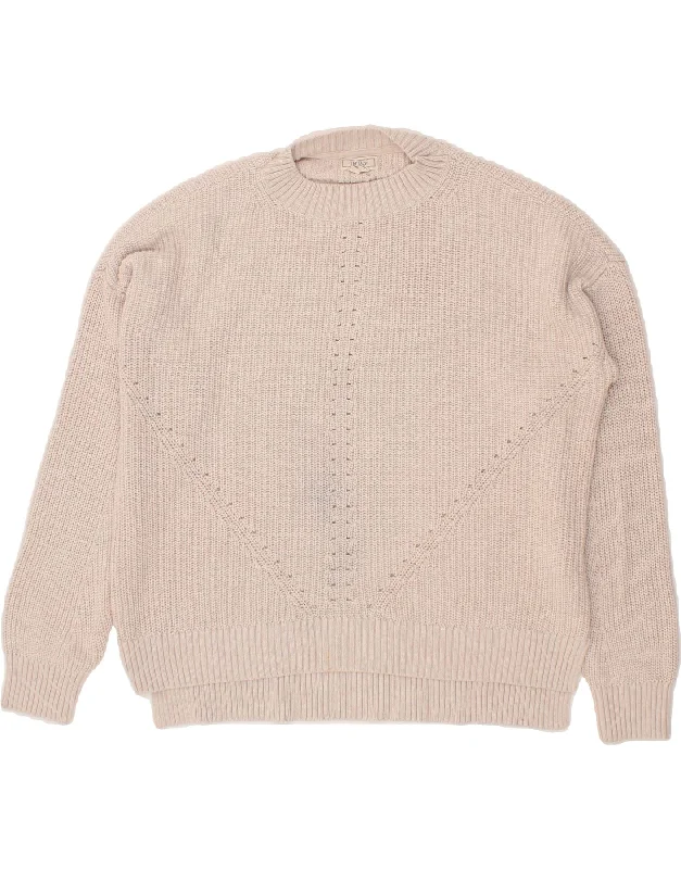 FAT FACE Womens Crew Neck Jumper Sweater UK 14 Large Beige Cotton Cotton Fabric Linen Fabric Terry Fabric FAT FACE Womens Crew Neck Jumper Sweater UK 14 Large Beige Cotton Cotton Fabric Linen Fabric Terry Fabric