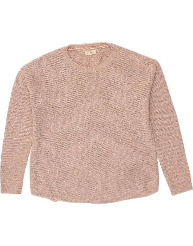 FAT FACE Womens Crew Neck Jumper Sweater UK 14 Large Pink Cotton Machine Wash Dry Clean Hand Wash FAT FACE Womens Crew Neck Jumper Sweater UK 14 Large Pink Cotton Machine Wash Dry Clean Hand Wash