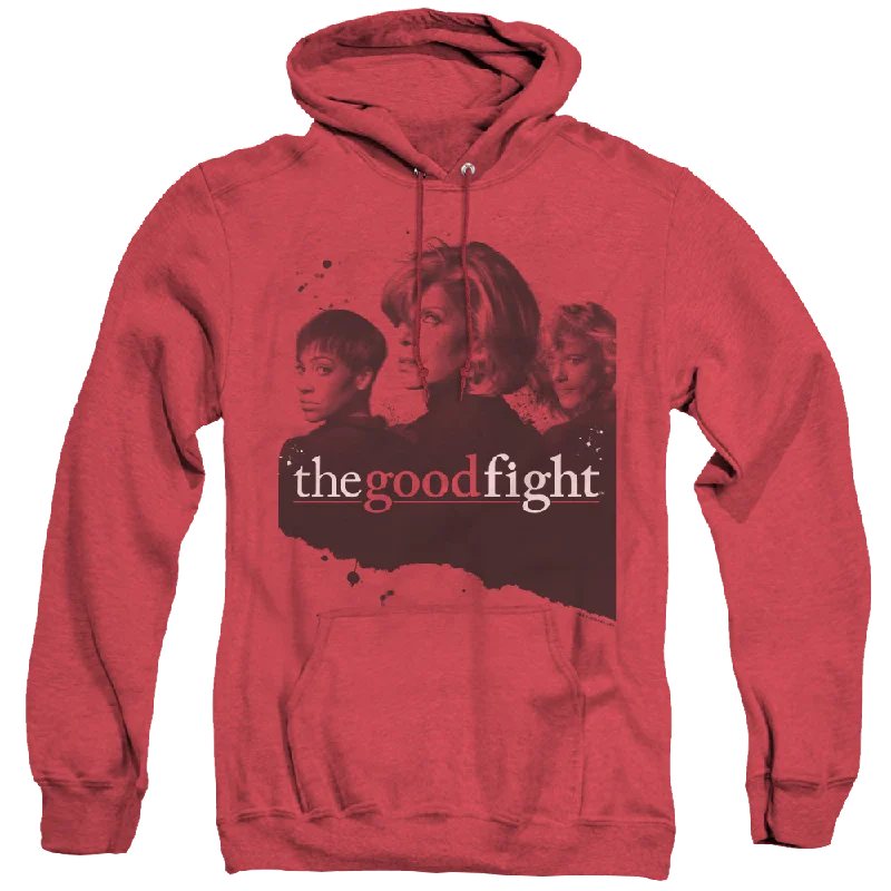 Good Fight, The Diane Lucca Maia - Heather Pullover Hoodie Textured Knit Design