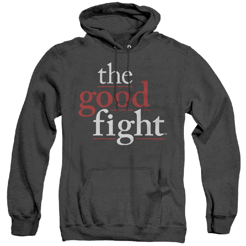 Good Fight, The Logo - Heather Pullover Hoodie Seamless Knit Pullover
