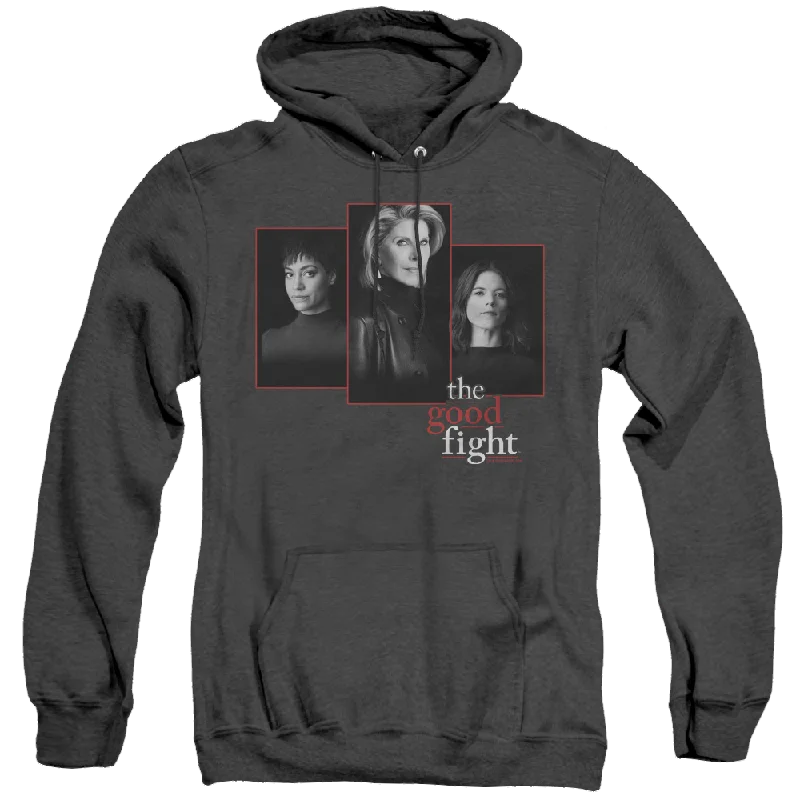 Good Fight, The The Good Fight Cast - Heather Pullover Hoodie Button Front Sweater
