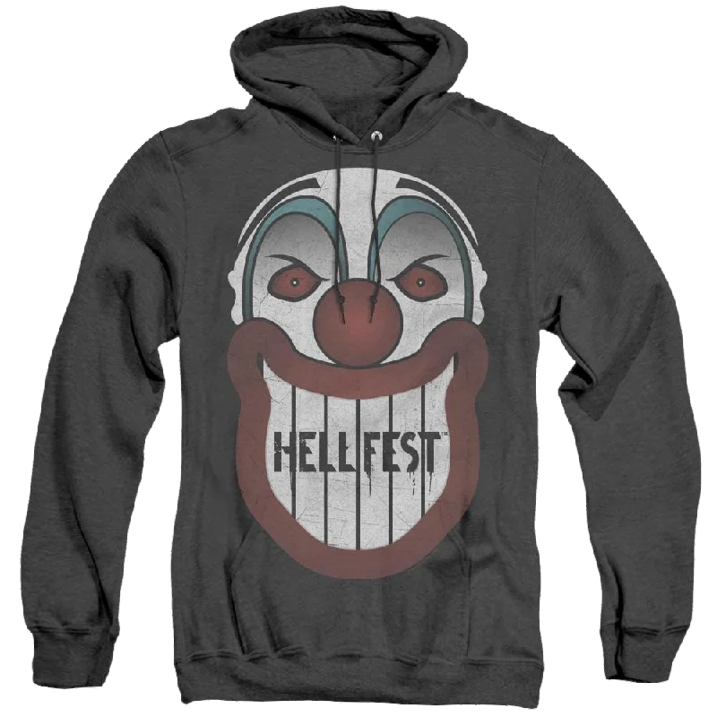 Hell Fest Facade - Heather Pullover Hoodie Fitted Ribbed Sweater