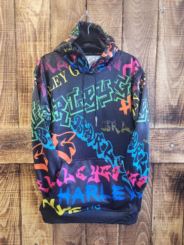 HG GRAFFITI HOODIE Hoodie with Zipper Versatile Modern