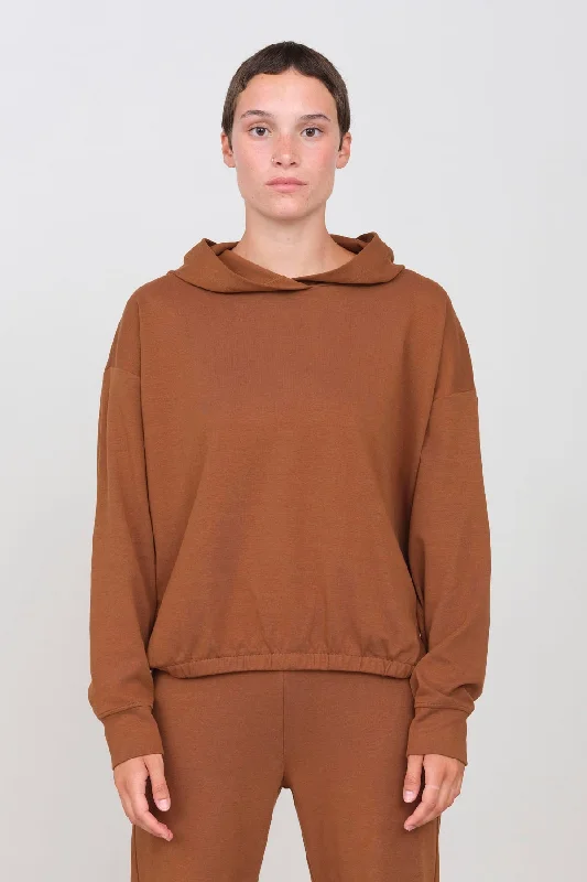 Interlock Short Hoodie Peanut Hoodie with Logo Branding Identity
