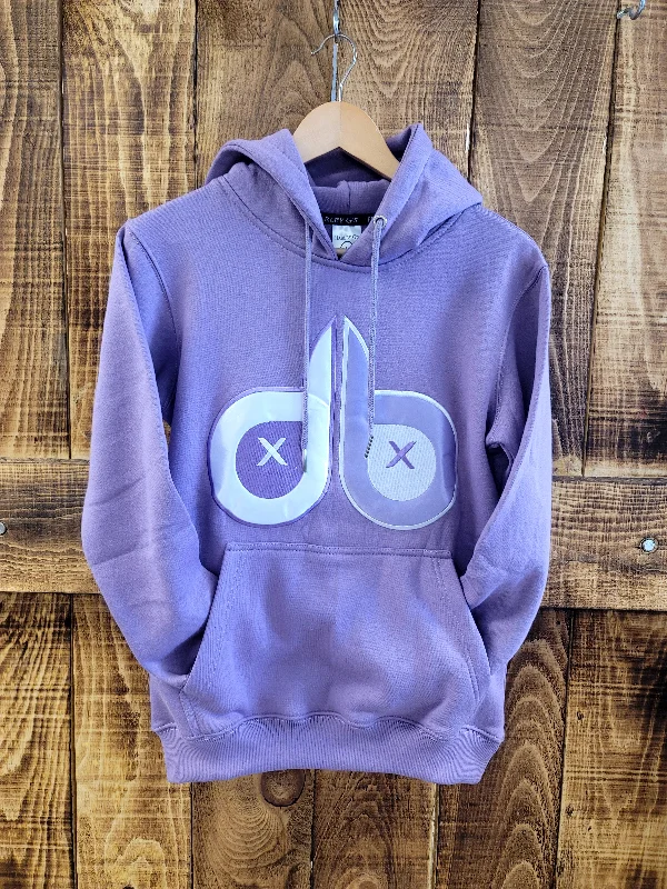 LILAC DEADBIRDS HOODIE Hoodie with Drawcord Adjustable Secure