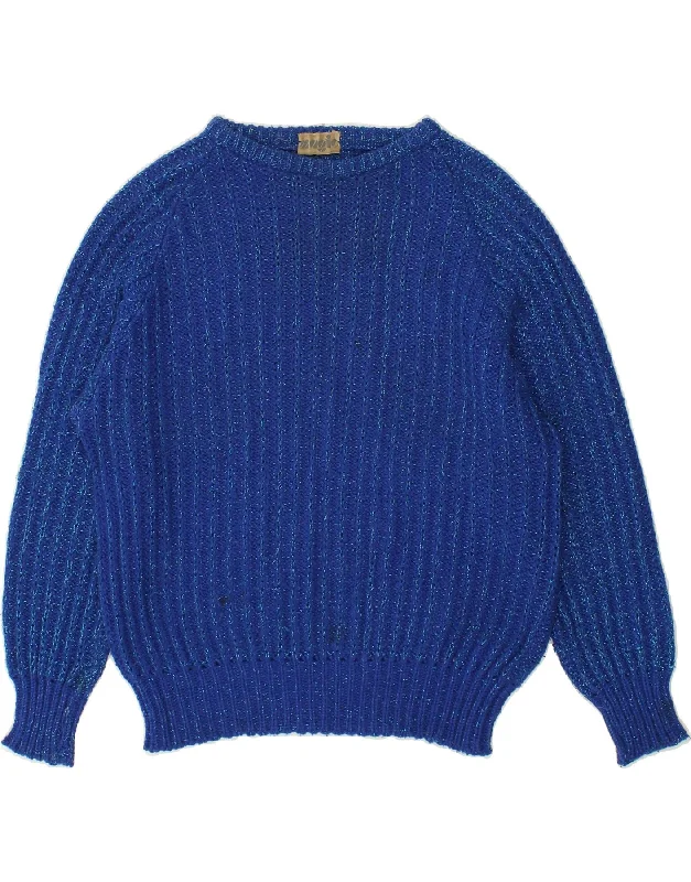 MAGIC Womens Boat Neck Jumper Sweater UK 14 Large Blue Slim Fit Regular Fit Oversized MAGIC Womens Boat Neck Jumper Sweater UK 14 Large Blue Slim Fit Regular Fit Oversized