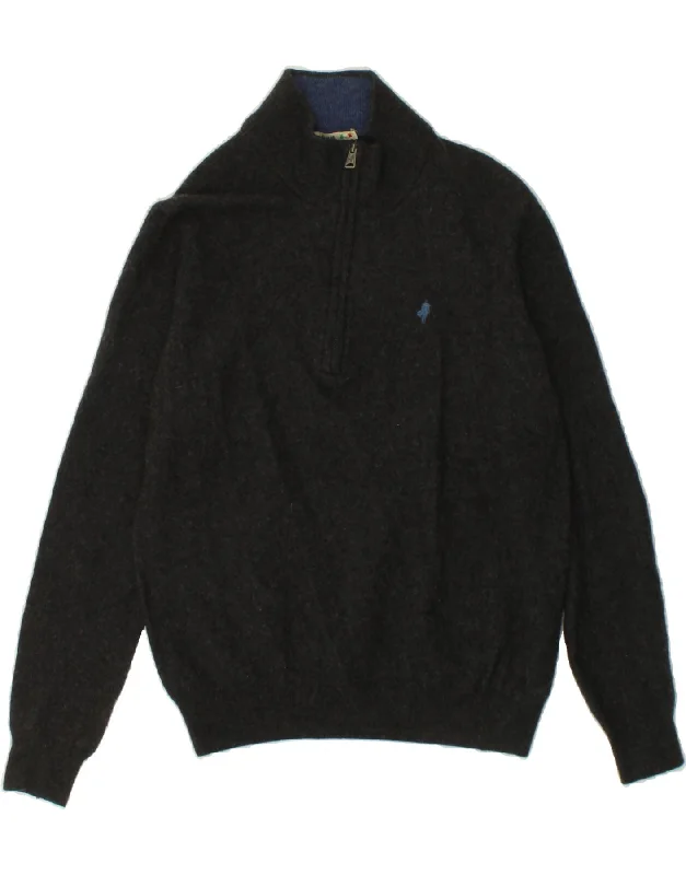 MARLBORO CLASSICS Womens Zip Neck Jumper Sweater UK 18 XL Grey Wool Cashmere Blend Cotton Blend Poly Blend MARLBORO CLASSICS Womens Zip Neck Jumper Sweater UK 18 XL Grey Wool Cashmere Blend Cotton Blend Poly Blend