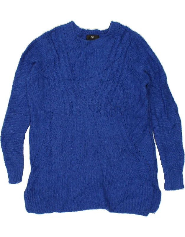 MOSSIMO Womens Tall Crew Neck Jumper Sweater UK 20 2XL Blue Acrylic Modern Contemporary Chic MOSSIMO Womens Tall Crew Neck Jumper Sweater UK 20 2XL Blue Acrylic Modern Contemporary Chic