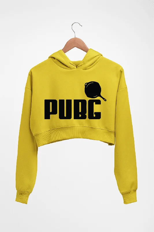PUBG Crop HOODIE FOR WOMEN Hoodie with Thumb Holes Functional Cozy