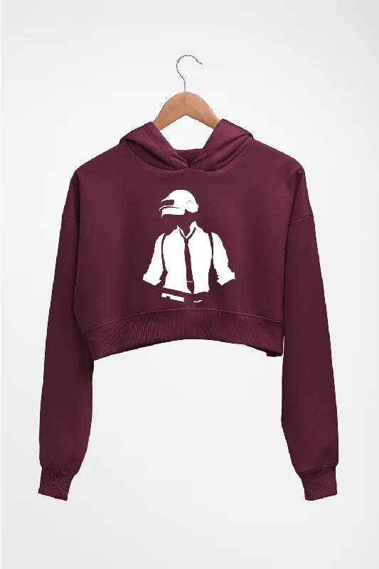 PUBG Crop HOODIE FOR WOMEN Hoodie with Elastic Cuffs Stretchable Comfortable