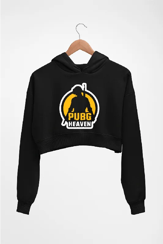 PUBG Pubg Heaven Crop HOODIE FOR WOMEN Hoodie with Pocket Utility Practical