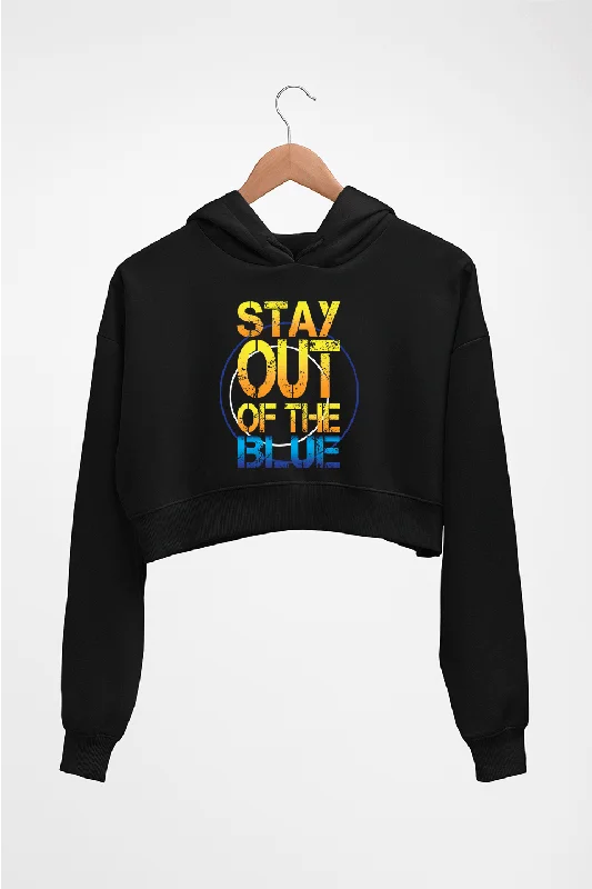 PUBG Stay Out Of The Blue Crop HOODIE FOR WOMEN Hoodie with Crew Neck Simple Timeless PUBG Stay Out Of The Blue Crop HOODIE FOR WOMEN Hoodie with Crew Neck Simple Timeless