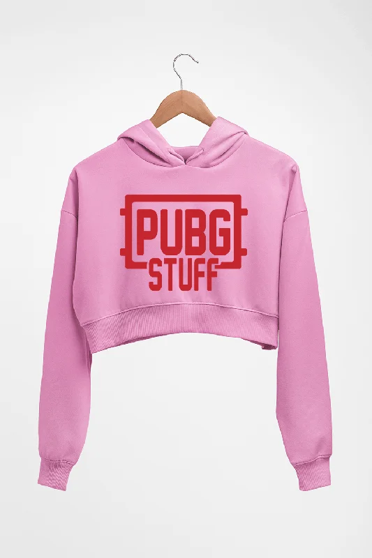 PUBG Stuff Crop HOODIE FOR WOMEN Hoodie with Oversized Fit Loose Comfortable