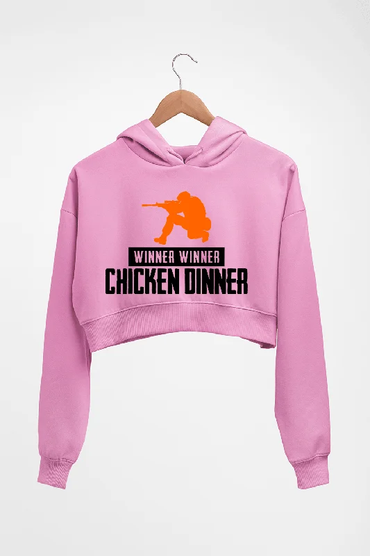 PUBG Winner Winner Chicken Dinner Crop HOODIE FOR WOMEN Hoodie with Button Placket Classic Preppy PUBG Winner Winner Chicken Dinner Crop HOODIE FOR WOMEN Hoodie with Button Placket Classic Preppy