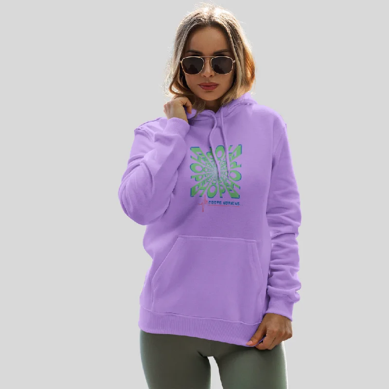 Spread Positive Vibes with Women's "Hope Cost's Nothing" Printed Lavender Hoodie! Hoodie with Lace Feminine Delicate Spread Positive Vibes with Women's "Hope Cost's Nothing" Printed Lavender Hoodie! Hoodie with Lace Feminine Delicate
